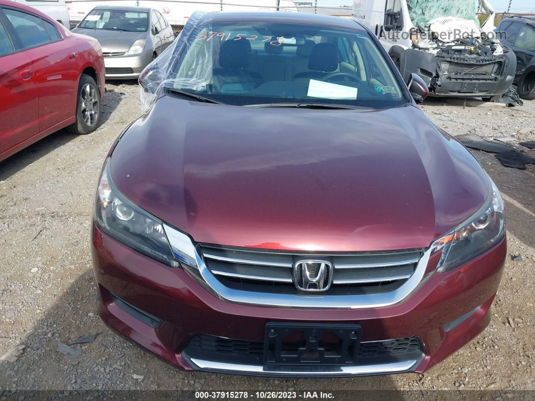 2015 Honda Accord Lx Maroon vin: 1HGCR2F38FA223763