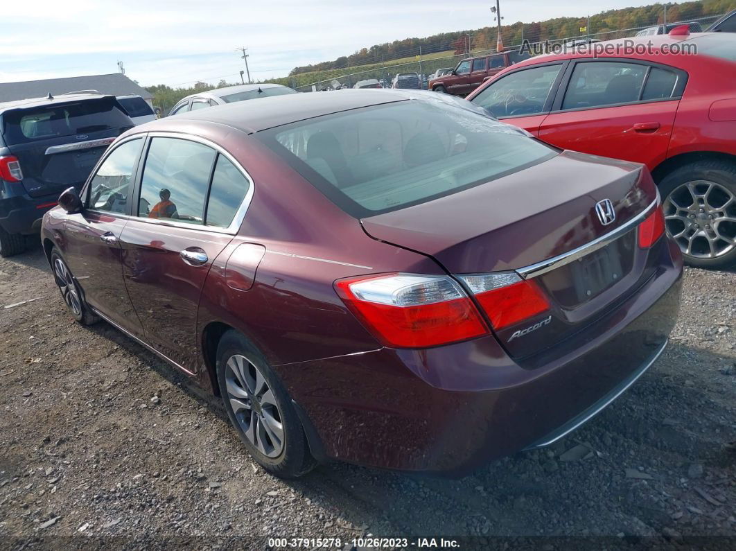 2015 Honda Accord Lx Maroon vin: 1HGCR2F38FA223763