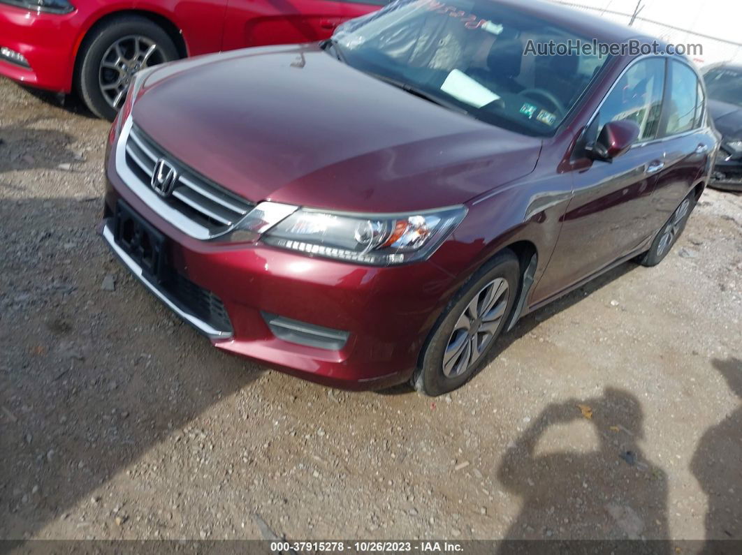 2015 Honda Accord Lx Maroon vin: 1HGCR2F38FA223763