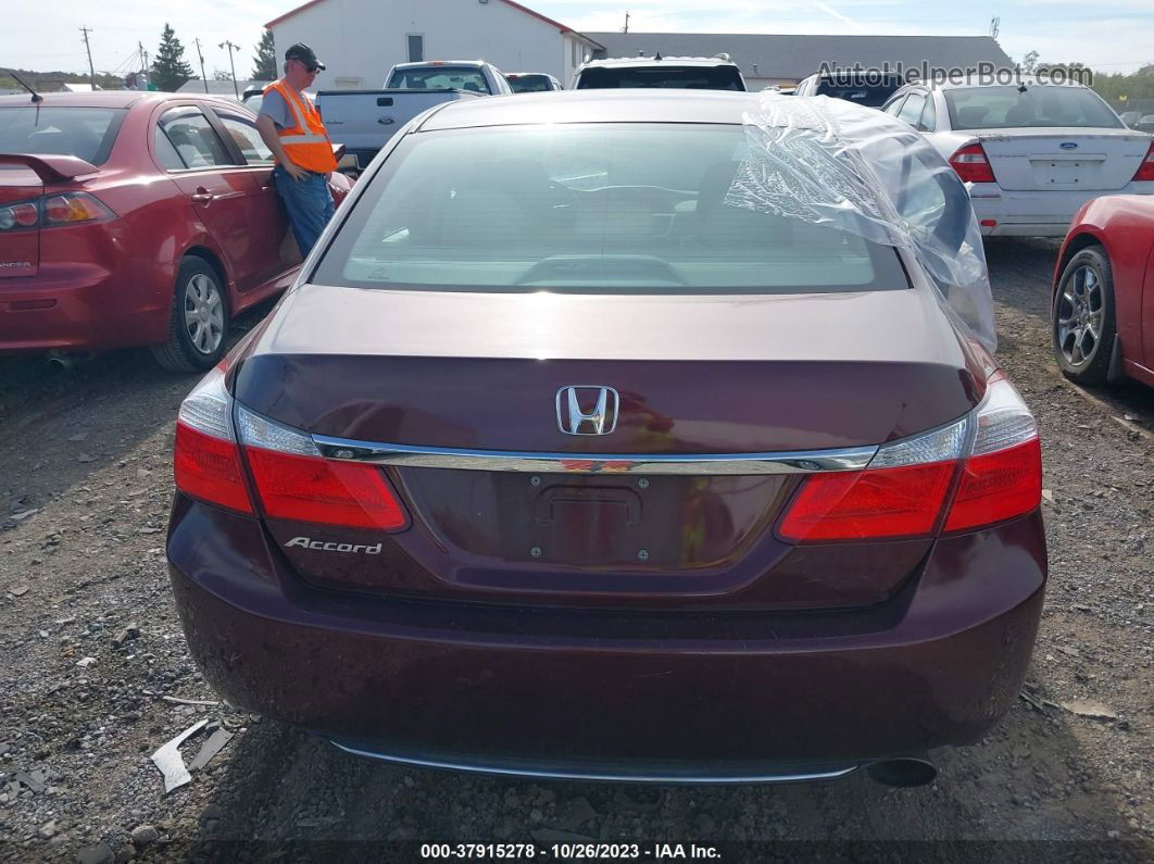 2015 Honda Accord Lx Maroon vin: 1HGCR2F38FA223763