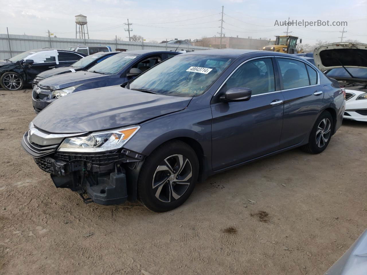 2016 Honda Accord Lx Gray vin: 1HGCR2F38GA041210