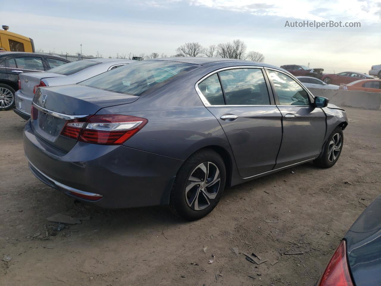 2016 Honda Accord Lx Gray vin: 1HGCR2F38GA041210