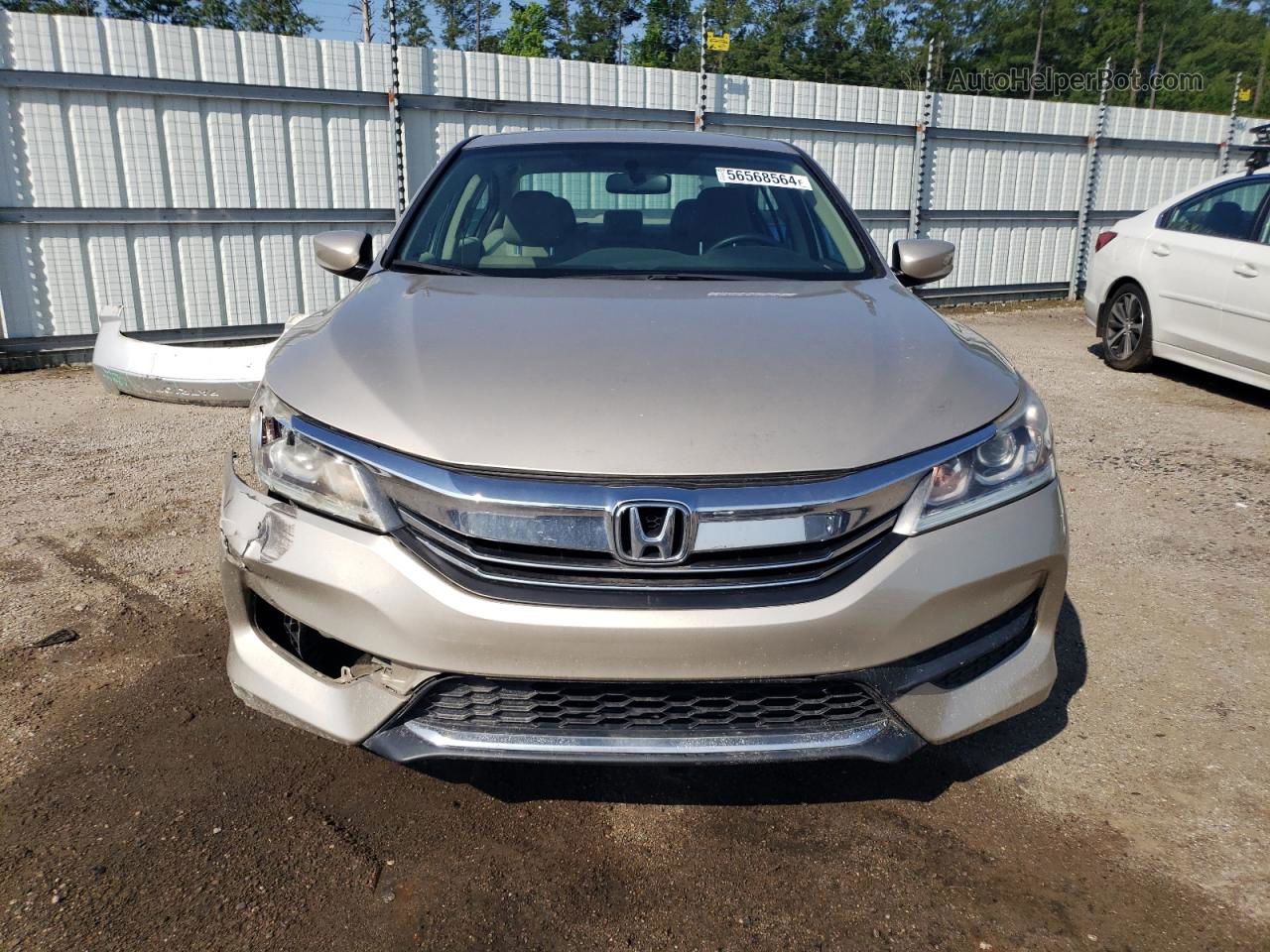 2016 Honda Accord Lx Tan vin: 1HGCR2F38GA090195