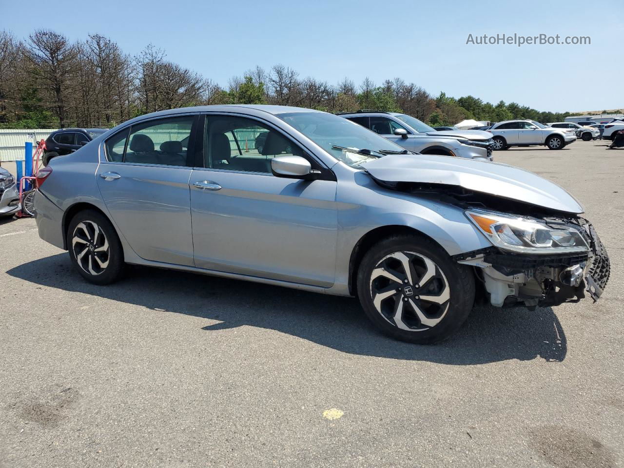 2016 Honda Accord Lx Silver vin: 1HGCR2F38GA247708