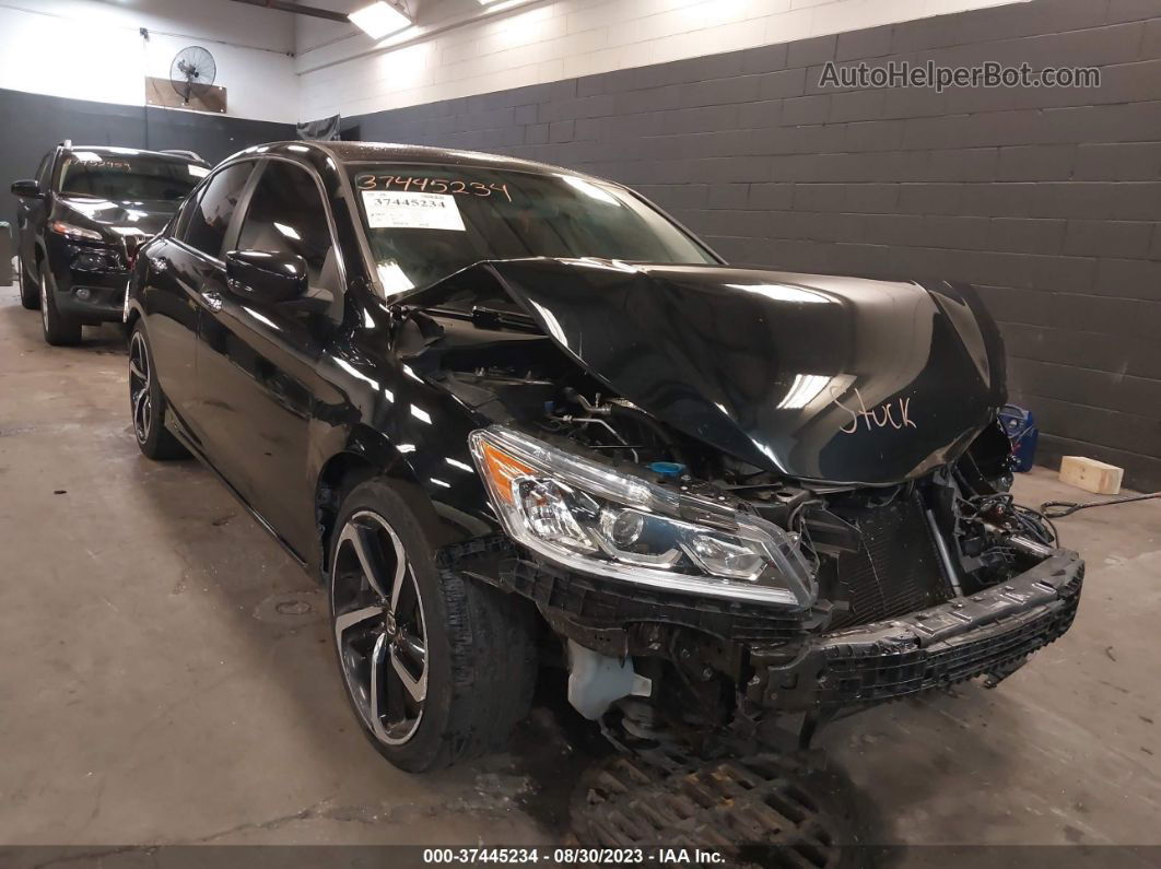 2017 Honda Accord Lx Black vin: 1HGCR2F38HA013196