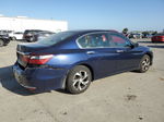 2017 Honda Accord Lx Blue vin: 1HGCR2F38HA117767