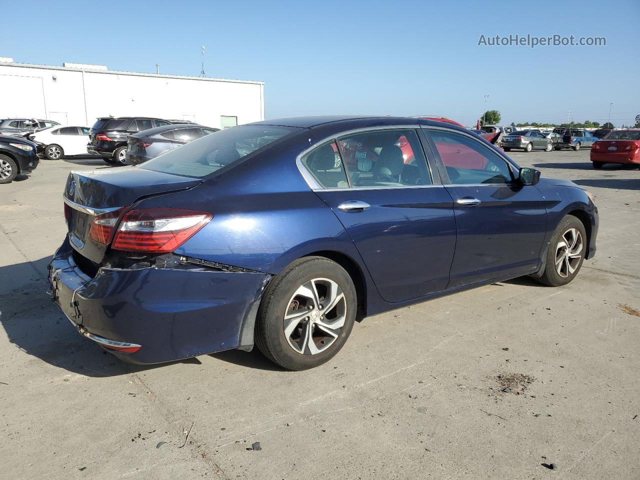 2017 Honda Accord Lx Синий vin: 1HGCR2F38HA117767