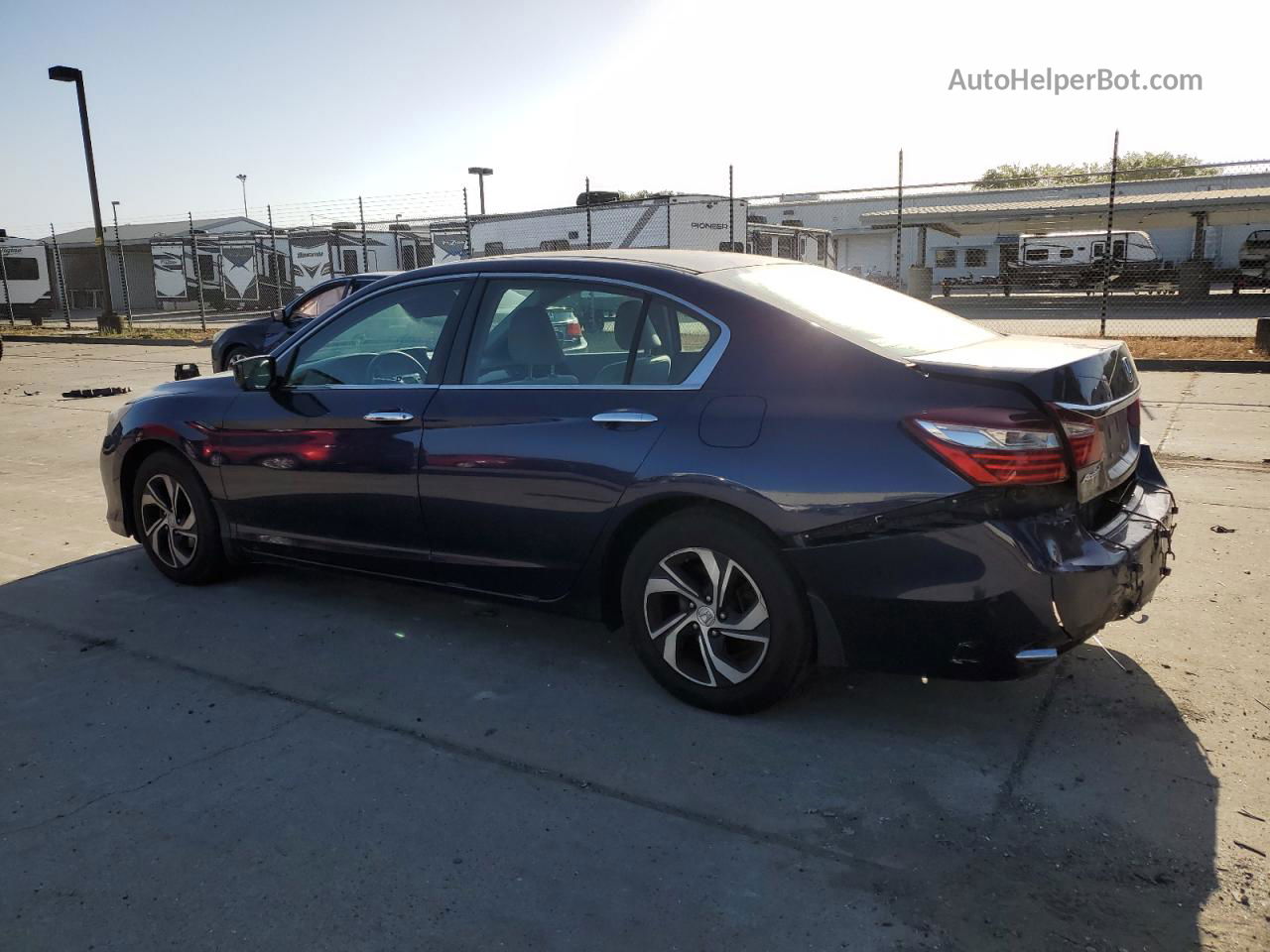 2017 Honda Accord Lx Синий vin: 1HGCR2F38HA117767