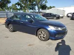 2017 Honda Accord Lx Blue vin: 1HGCR2F38HA117767