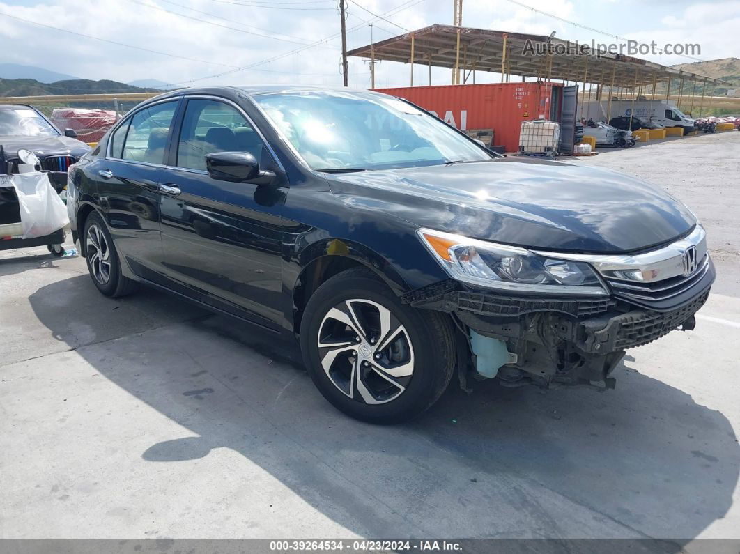 2017 Honda Accord Lx Black vin: 1HGCR2F38HA172736