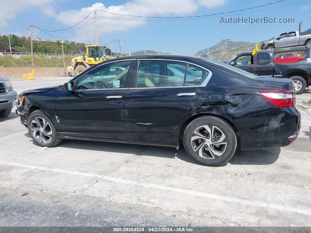 2017 Honda Accord Lx Black vin: 1HGCR2F38HA172736