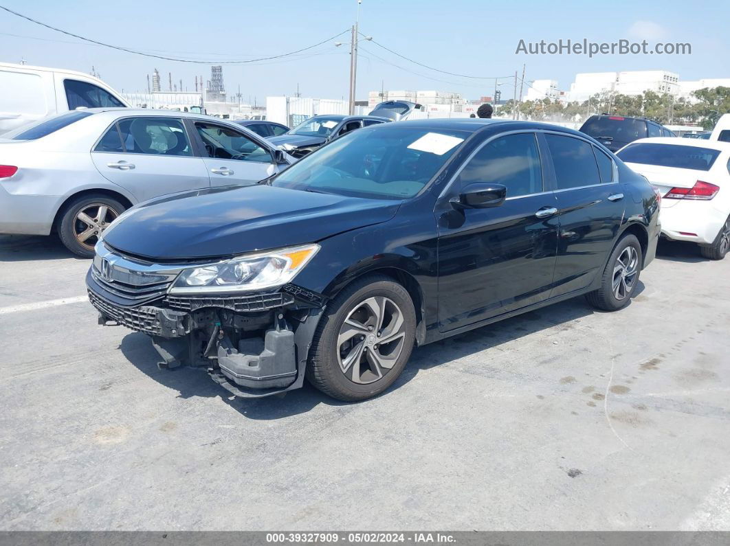 2017 Honda Accord Lx Black vin: 1HGCR2F38HA224172