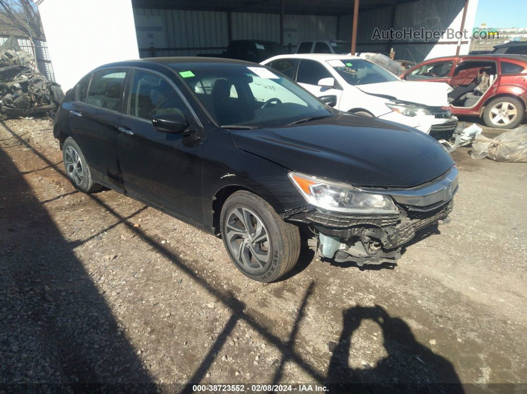 2017 Honda Accord Lx Black vin: 1HGCR2F38HA263439