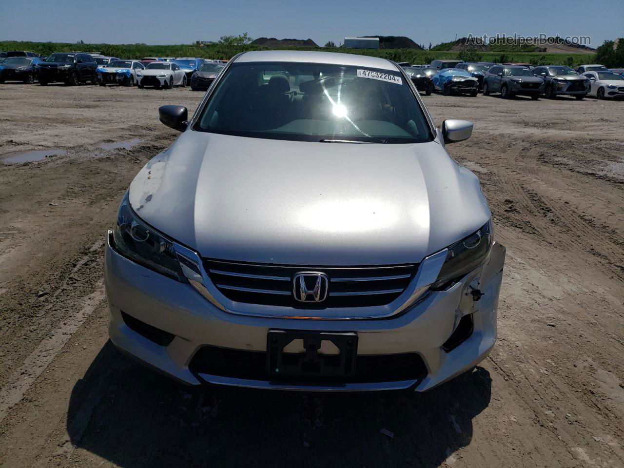 2014 Honda Accord Lx Silver vin: 1HGCR2F39EA019469