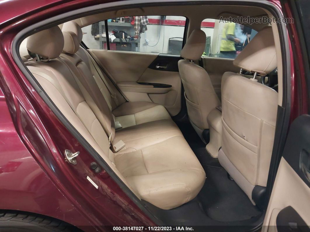 2014 Honda Accord Lx Темно-бордовый vin: 1HGCR2F39EA060569