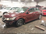 2014 Honda Accord Lx Maroon vin: 1HGCR2F39EA060569