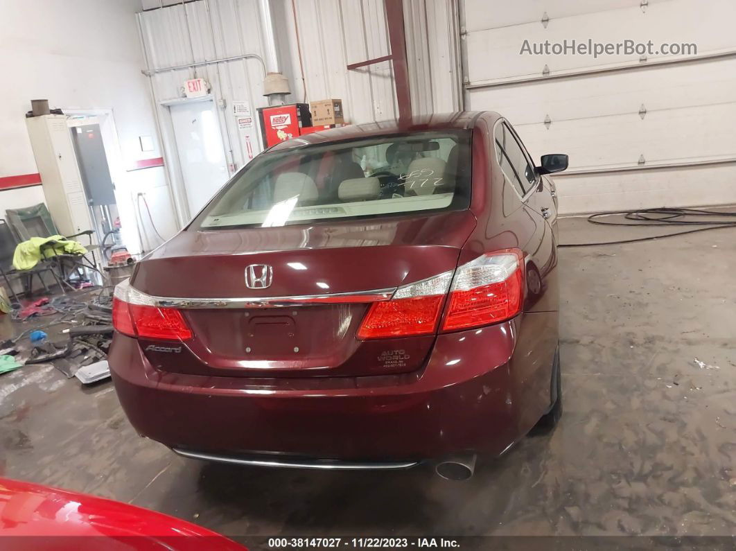 2014 Honda Accord Lx Темно-бордовый vin: 1HGCR2F39EA060569