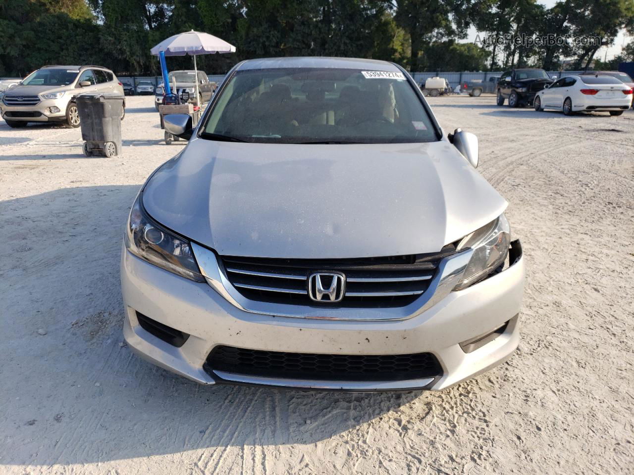 2014 Honda Accord Lx Silver vin: 1HGCR2F39EA074245