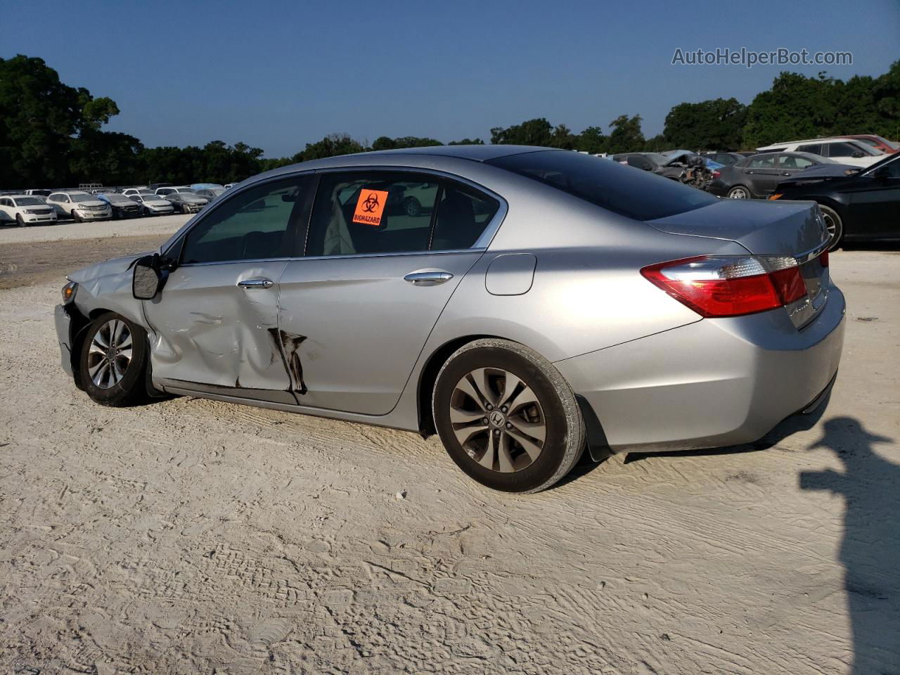 2014 Honda Accord Lx Silver vin: 1HGCR2F39EA074245