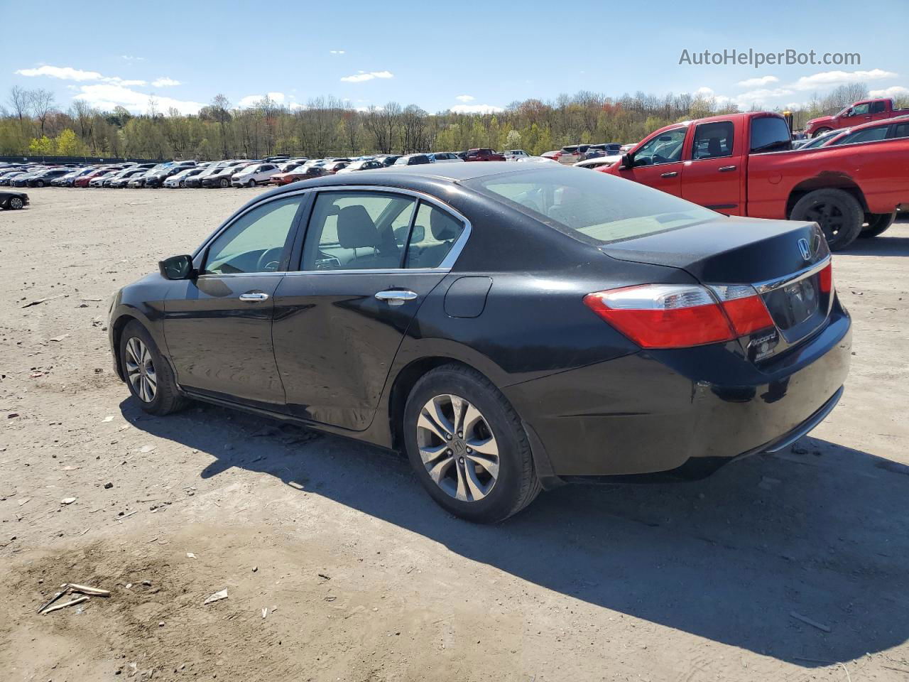 2014 Honda Accord Lx Black vin: 1HGCR2F39EA141314