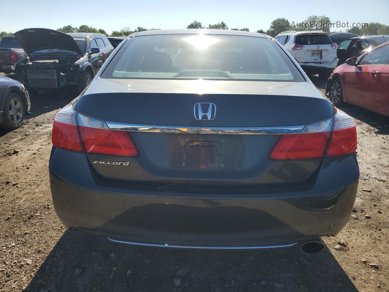 2014 Honda Accord Lx Gray vin: 1HGCR2F39EA152703