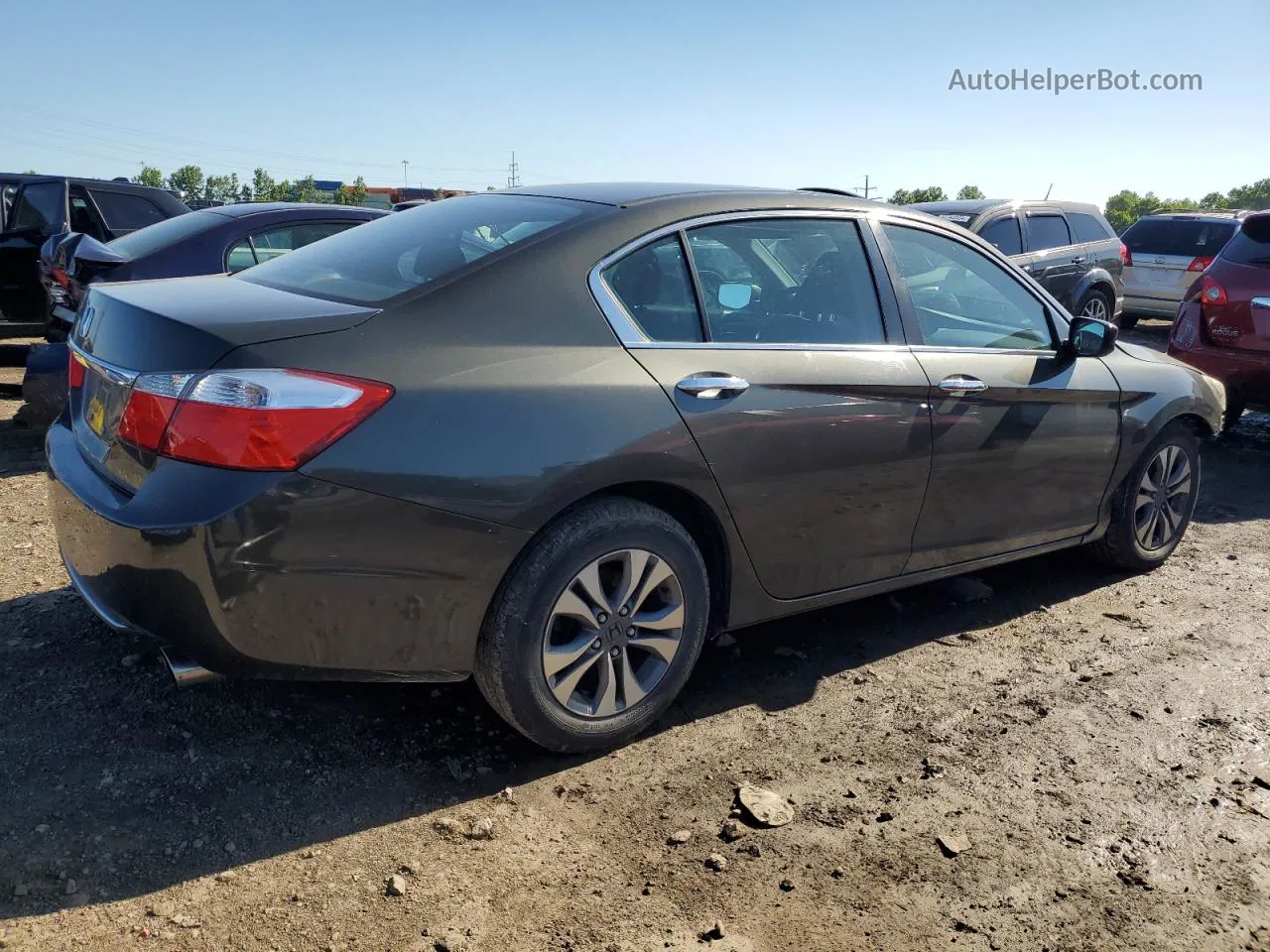 2014 Honda Accord Lx Gray vin: 1HGCR2F39EA152703