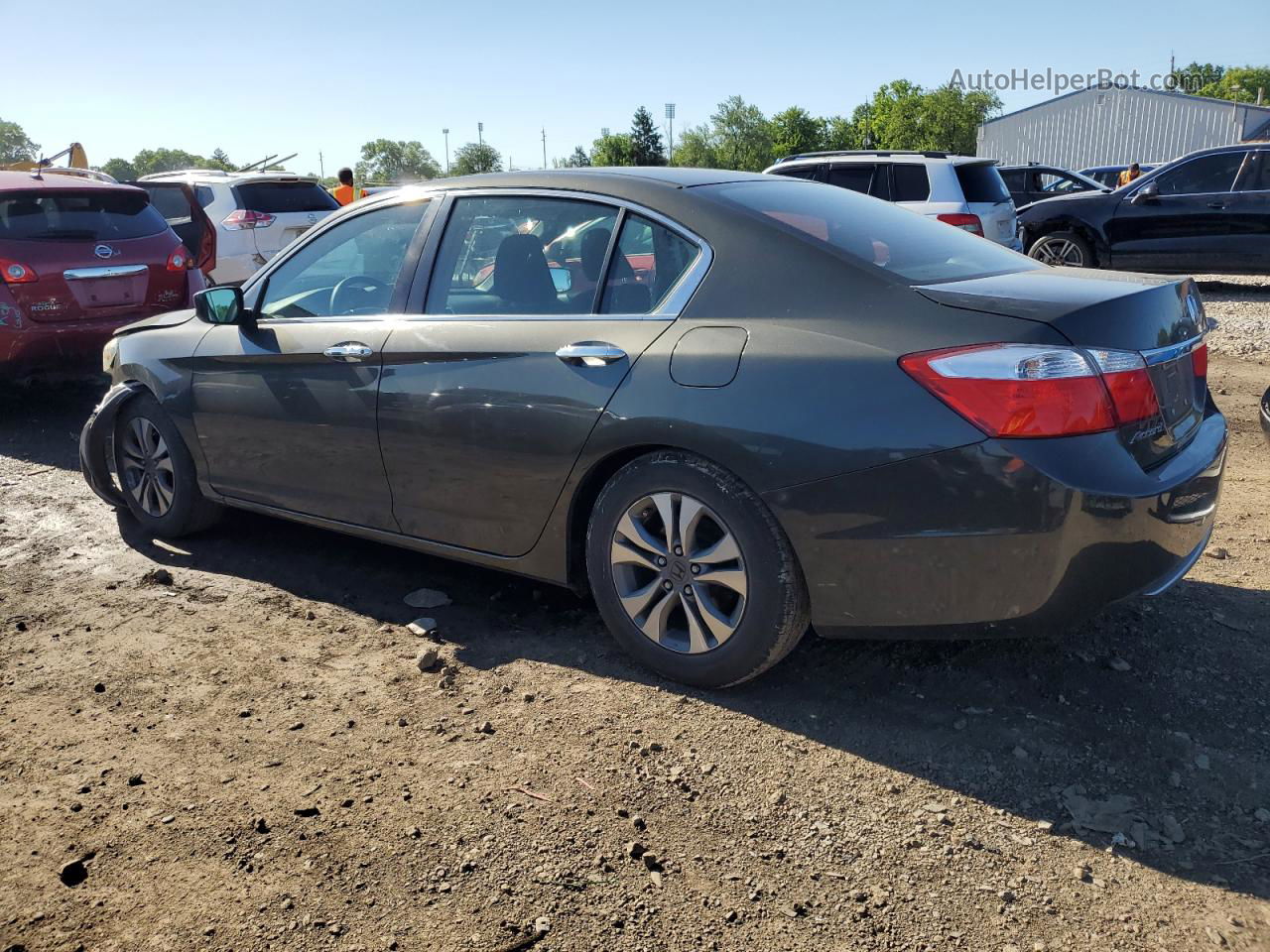 2014 Honda Accord Lx Gray vin: 1HGCR2F39EA152703