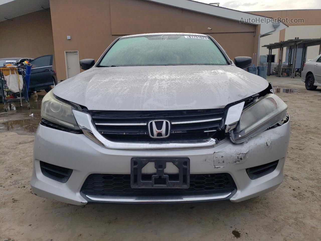 2014 Honda Accord Lx Silver vin: 1HGCR2F39EA158002