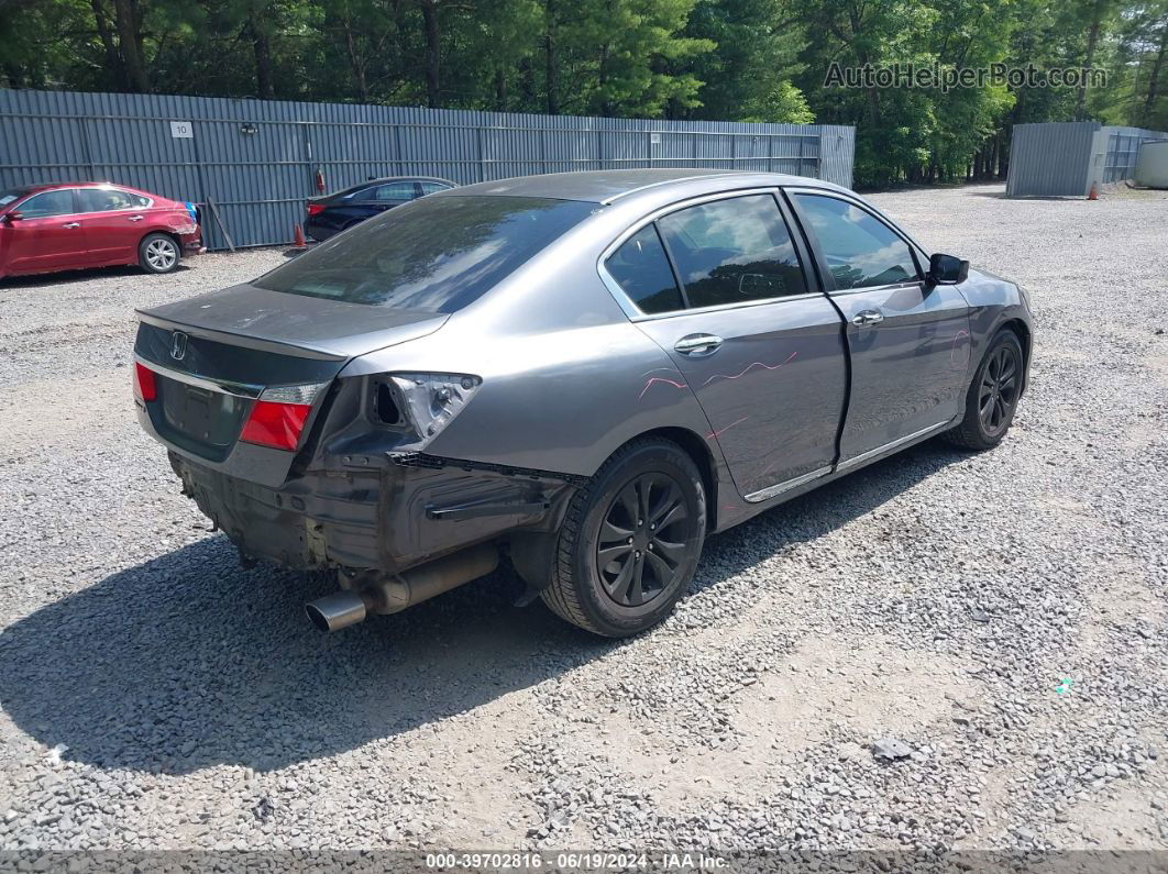 2014 Honda Accord Lx Gray vin: 1HGCR2F39EA171056