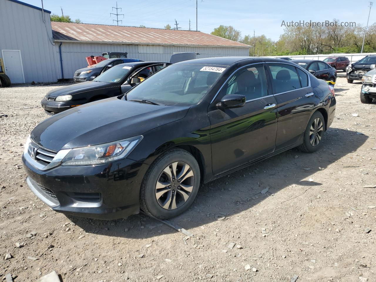 2014 Honda Accord Lx Black vin: 1HGCR2F39EA192179