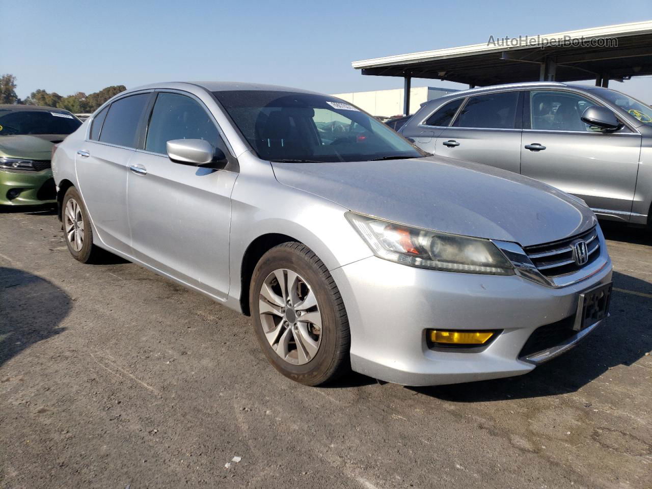 2014 Honda Accord Lx Silver vin: 1HGCR2F39EA241977