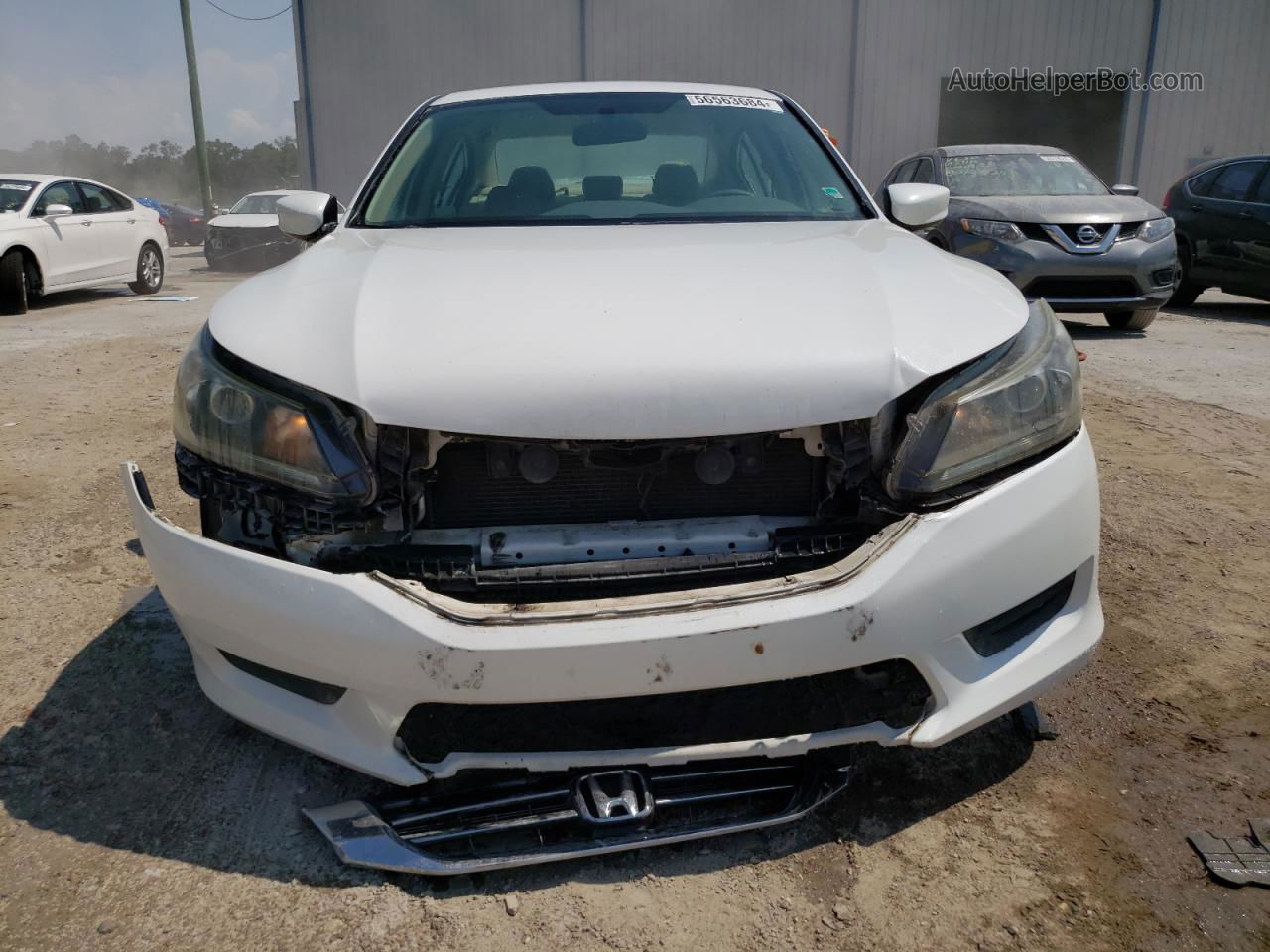 2015 Honda Accord Lx White vin: 1HGCR2F39FA173908