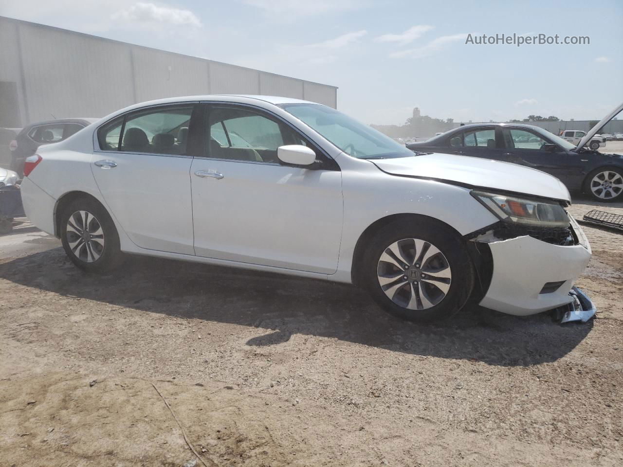 2015 Honda Accord Lx White vin: 1HGCR2F39FA173908