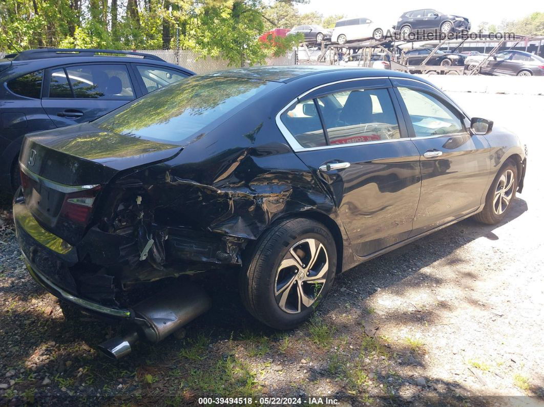 2016 Honda Accord Lx Black vin: 1HGCR2F39GA202714