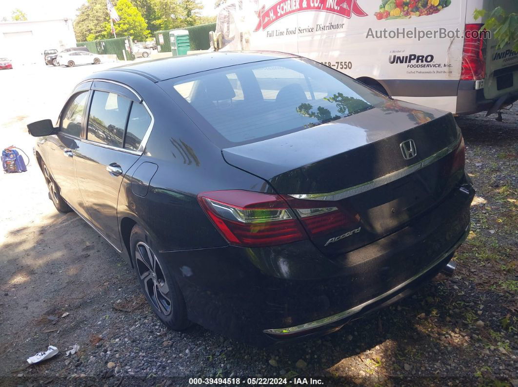 2016 Honda Accord Lx Black vin: 1HGCR2F39GA202714