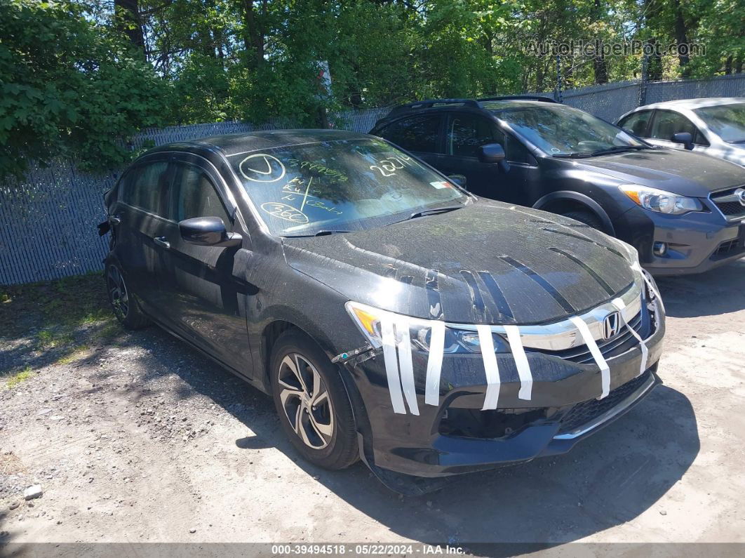 2016 Honda Accord Lx Black vin: 1HGCR2F39GA202714