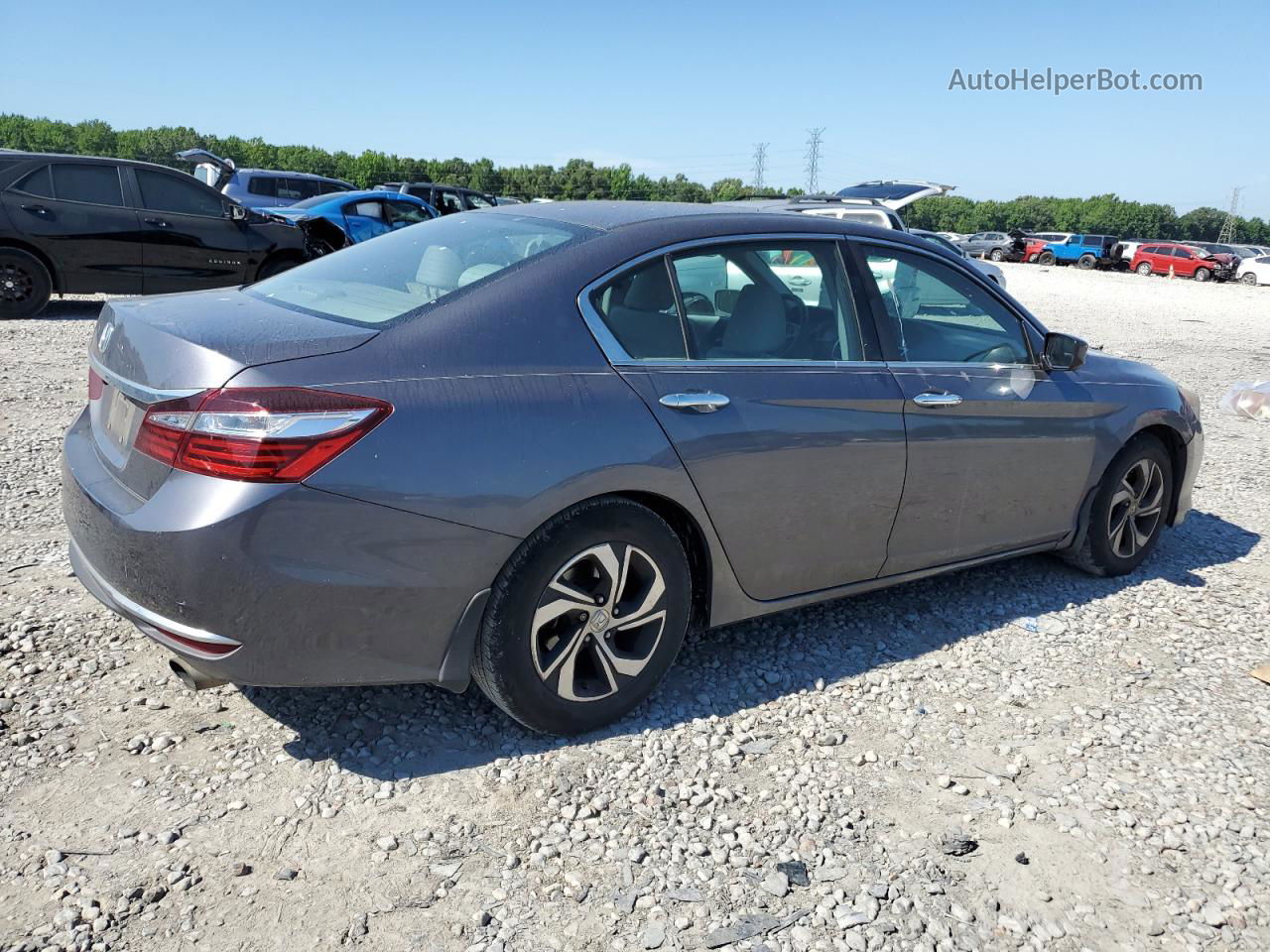 2016 Honda Accord Lx Gray vin: 1HGCR2F39GA213261