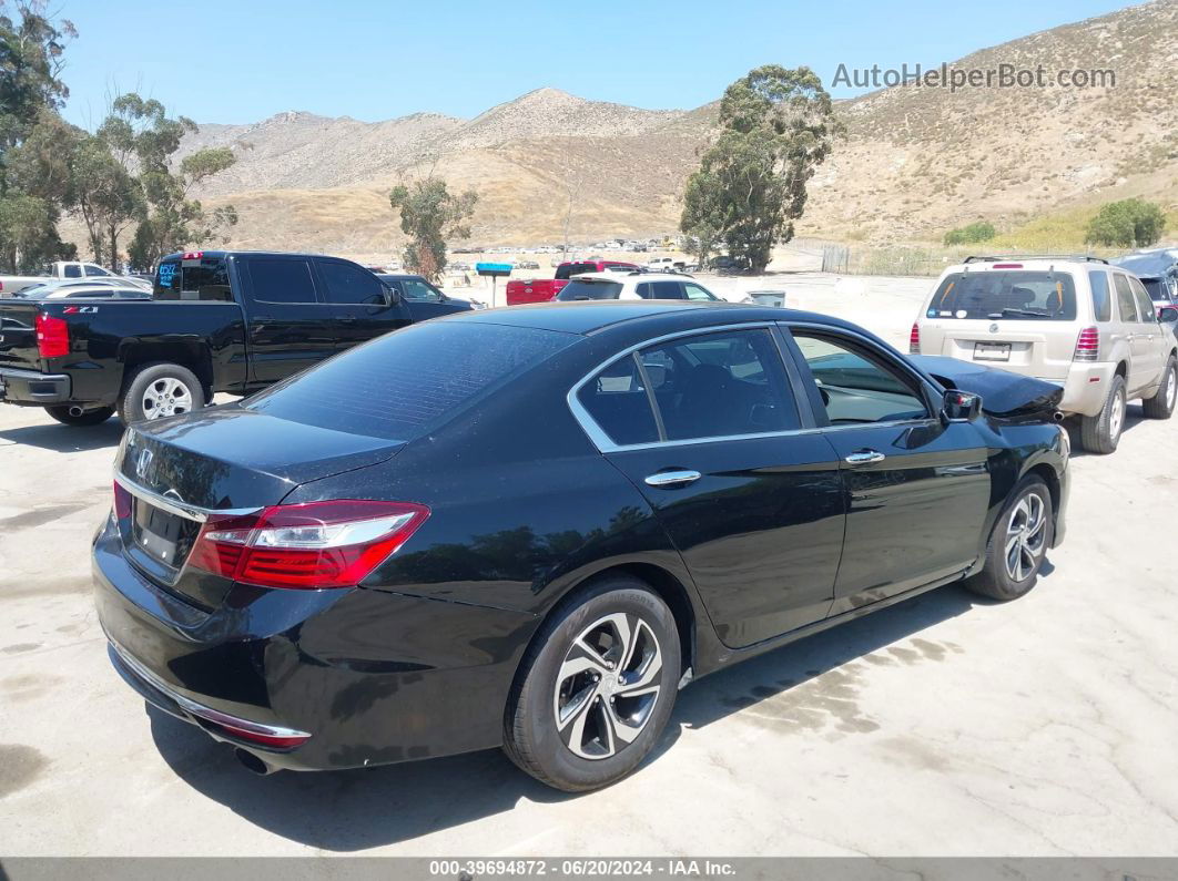 2016 Honda Accord Lx Black vin: 1HGCR2F39GA217116