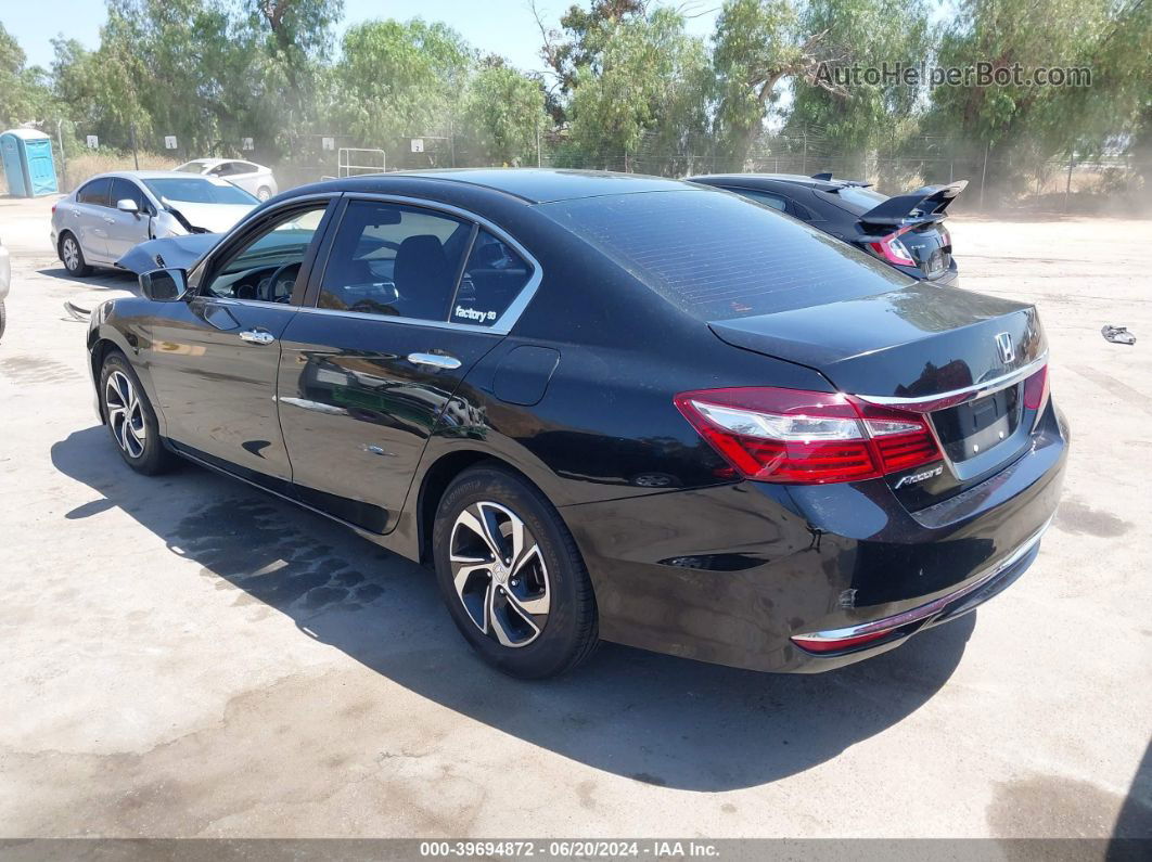 2016 Honda Accord Lx Black vin: 1HGCR2F39GA217116