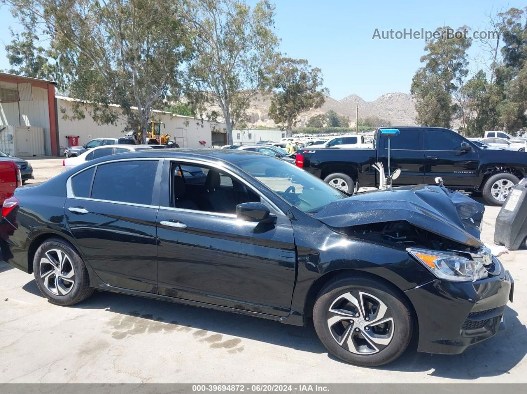 2016 Honda Accord Lx Black vin: 1HGCR2F39GA217116