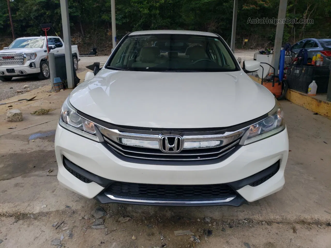 2017 Honda Accord Lx White vin: 1HGCR2F39HA058194