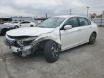 2017 Honda Accord Lx White vin: 1HGCR2F39HA084469