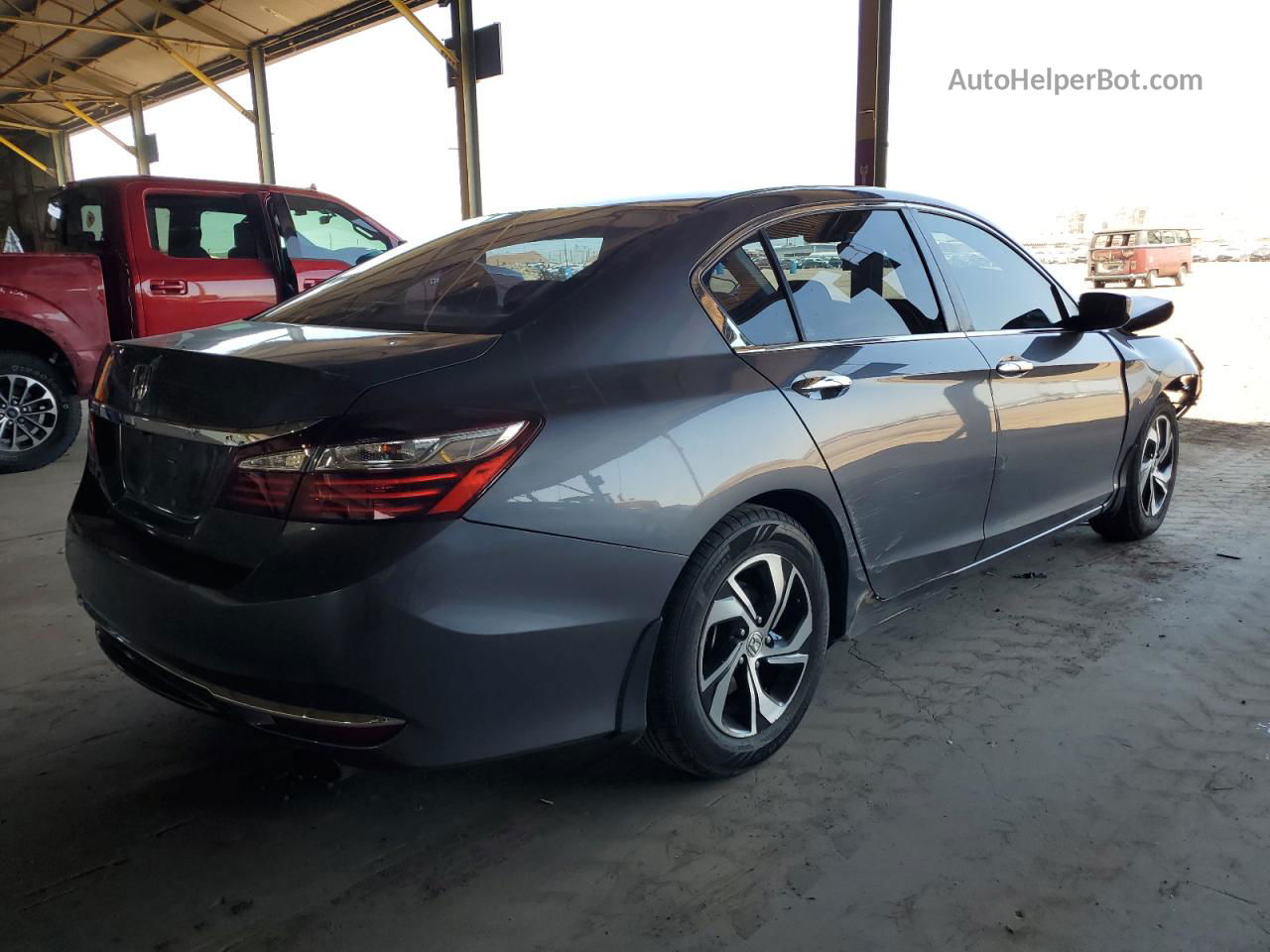 2017 Honda Accord Lx Gray vin: 1HGCR2F39HA151295