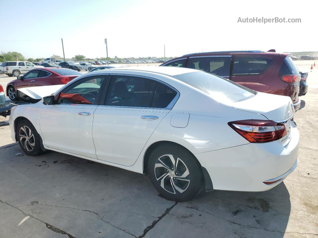 2017 Honda Accord Lx White vin: 1HGCR2F39HA220261