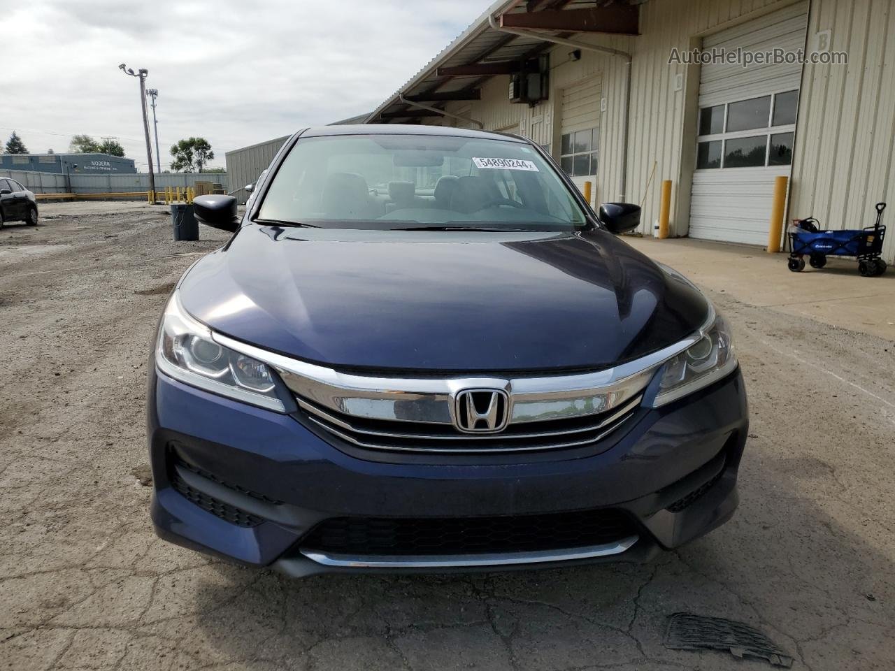 2017 Honda Accord Lx Blue vin: 1HGCR2F39HA236900