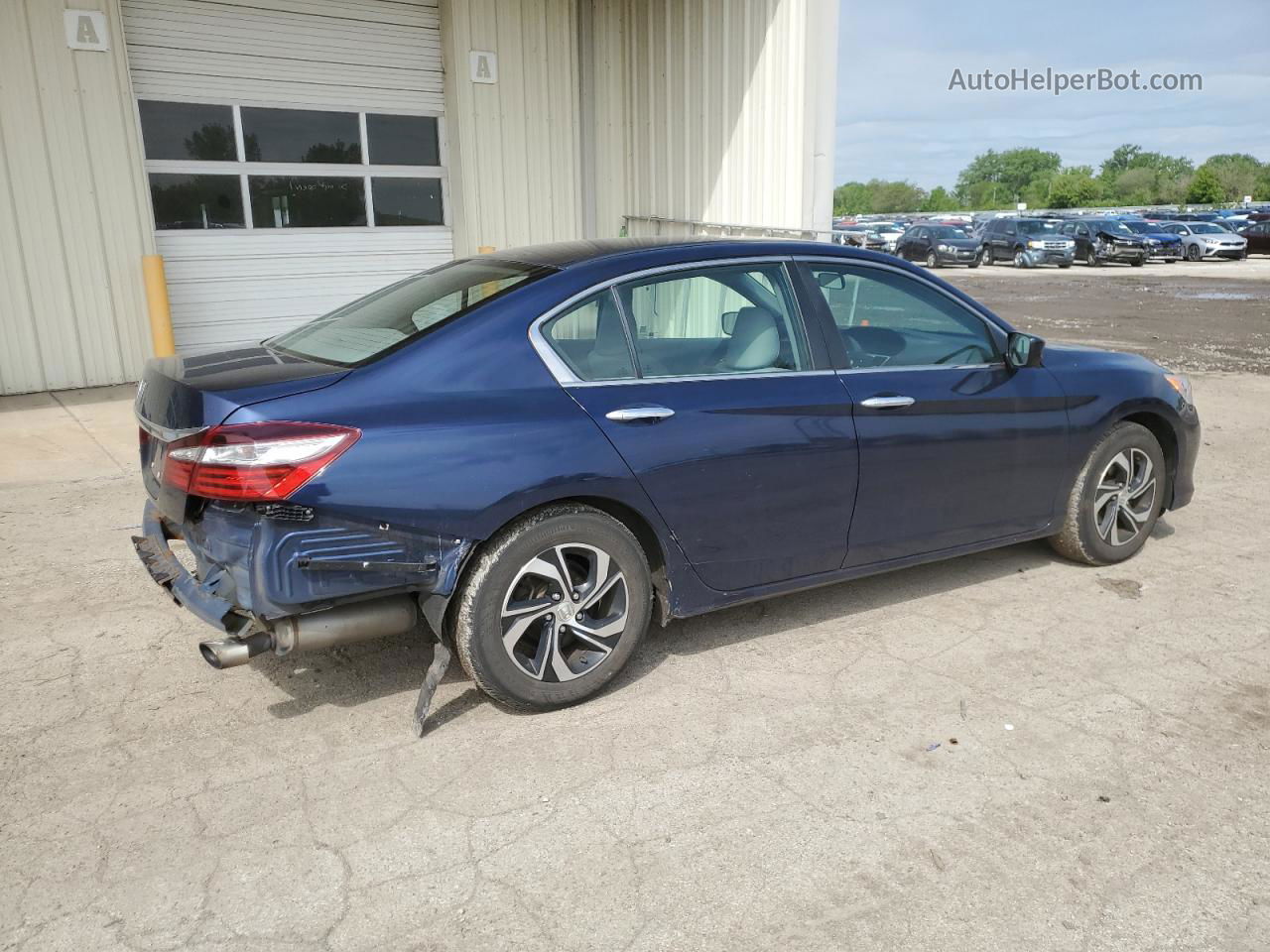 2017 Honda Accord Lx Blue vin: 1HGCR2F39HA236900