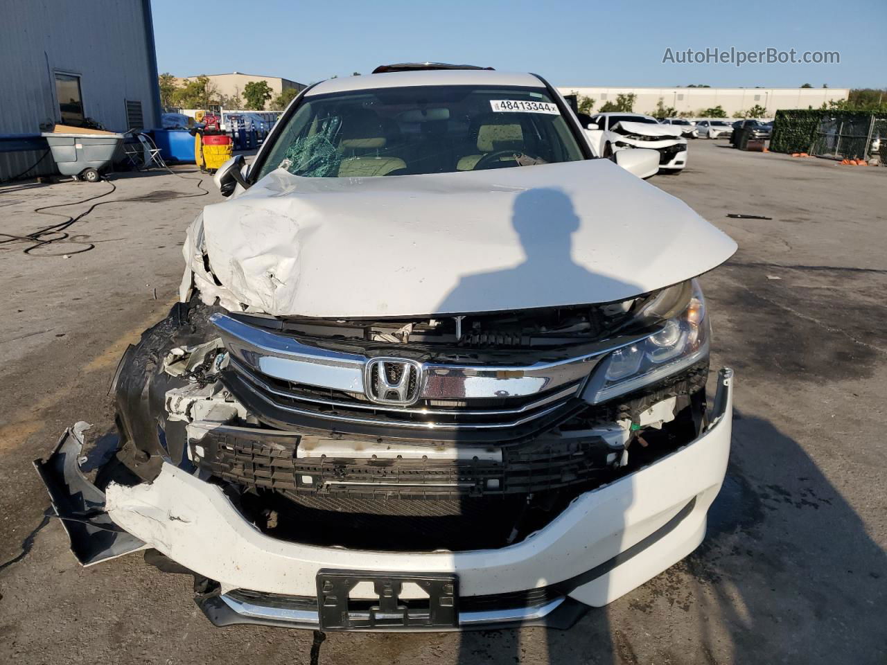 2017 Honda Accord Lx White vin: 1HGCR2F39HA237917