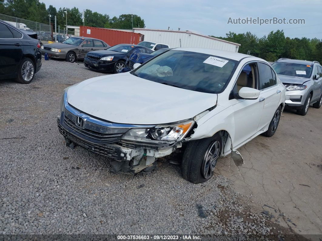 2017 Honda Accord Sedan Lx White vin: 1HGCR2F39HA264275