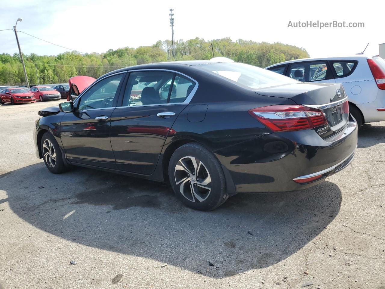 2017 Honda Accord Lx Black vin: 1HGCR2F39HA272554