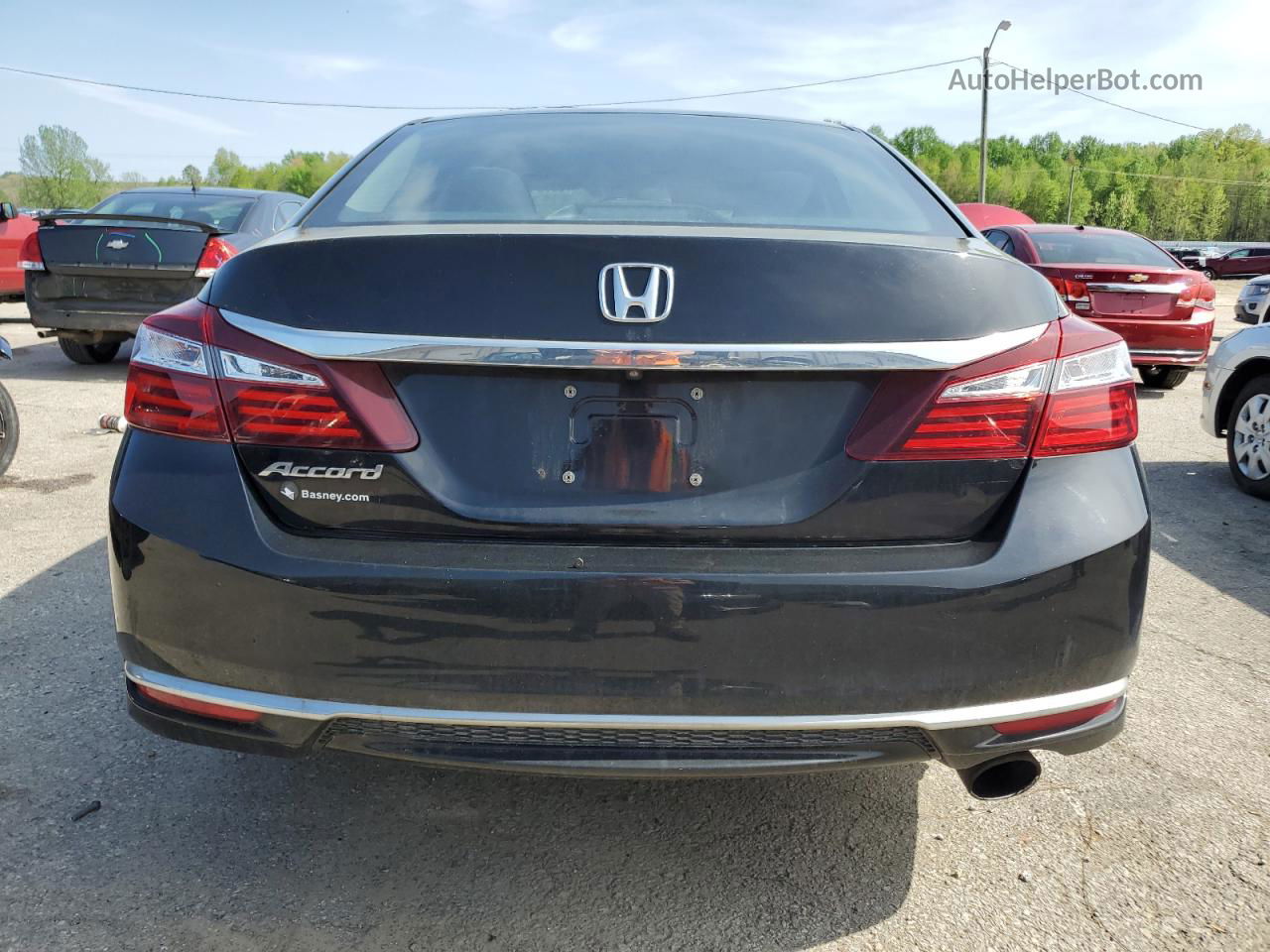 2017 Honda Accord Lx Black vin: 1HGCR2F39HA272554